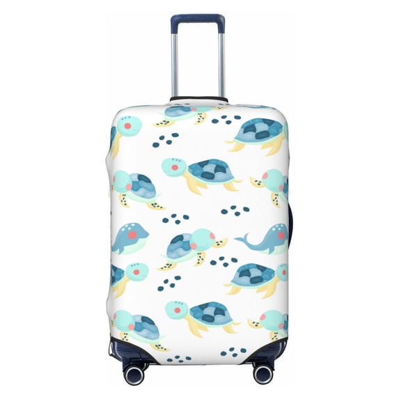 Picia Sea Turtle Luggage Protector Cover Thicken Suitcase Protector Cover Fit 18-32 Inch Luggage-Small