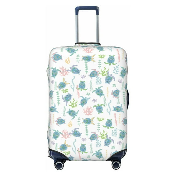 Picia Sea Turtle Luggage Protector Cover Thicken Suitcase Protector Cover Fit 18-32 Inch Luggage-