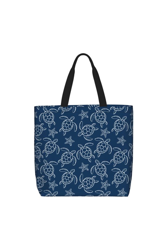 Sea Turtle for Tote Bag for Women with Zipper, Gym Tote with Compartments, Laptop Work Tote Nurse Dance Yoga Bag for Sport, Travel