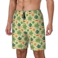 thumbnail image 1 of Picia Sea Turtle pattern Mens Swim Trunks with Compression Liner Stretch Beach Shorts Quick Dry with Zipper Pockets No-Chafing Board Shorts-3X-Large, 1 of 9