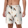 thumbnail image 1 of Picia Sea Turtle pattern Mens Swim Trunks with Compression Liner Stretch Beach Shorts Quick Dry with Zipper Pockets No-Chafing Board Shorts-XX-Large, 1 of 9