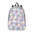 thumbnail image 1 of Picia Sea Turtles Printed Canvas Daypack - Stylish and Durable Vintage Compact Backpack - Class, Work, Travel, or Laptop Bookbag,Organized Compartments-Small, 1 of 6