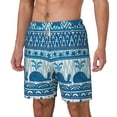 thumbnail image 1 of Picia Sea Underwater Animals pattern Mens Swim Trunks with Compression Liner Stretch Beach Shorts Quick Dry with Zipper Pockets No-Chafing Board Shorts-X-Large, 1 of 1