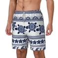 thumbnail image 1 of Picia Sea Underwater Turtles pattern Mens Swim Trunks with Compression Liner Stretch Beach Shorts Quick Dry with Zipper Pockets No-Chafing Board Shorts-3X-Large, 1 of 9