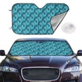 thumbnail image 1 of Picia Seahorse Curved Windshield Sunshade Accordion Folding Style Auto Shade for Car Truck SUV Van Blocks UV Ray Sun Visor Protector -Medium, 1 of 7