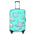 thumbnail image 1 of Picia Seashell And Starfish Luggage Protector Cover Thicken Suitcase Protector Cover Fit 18-32 Inch Luggage-Large, 1 of 9