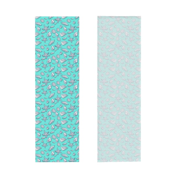 Picia Seashell And Starfish Pattern Cooling Towels (40"x12") Cool Towel, Cold Towel, Microfiber Soft Breathable Chilly Ice Towel