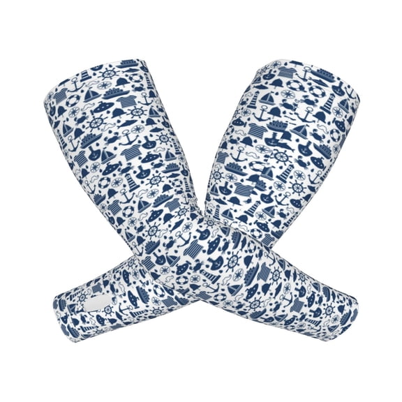 Picia Seaside Primary Color Arm Sleeves for Men and Women - Tattoo Cover Up UPF 50+ Cooling Sports Sleeve for Basketball Golf Football-One Size