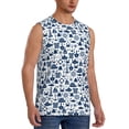 thumbnail image 1 of Picia Seaside Primary Color mens Cotton Tank Undershirts , Moisture-wicking Ribbed Tanks, Lightweight Cotton Tank Undershirts-Medium, 1 of 8