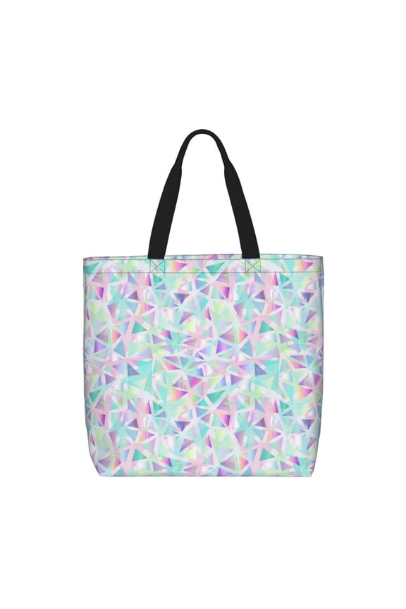 Sequins for Tote Bag for Women with Zipper, Gym Tote with Compartments, Laptop Work Tote Nurse Dance Yoga Bag for Sport, Travel