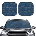 thumbnail image 1 of Picia Shark 2 Piece Car Windshield Sun Shade Foldable | Foldable Sun Shield for Front Window Blocks UV Rays and Keeps Your Vehicle Cool-Large, 1 of 7