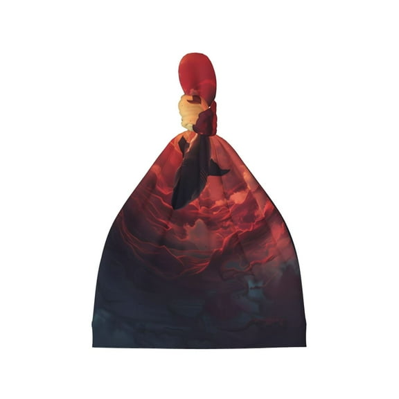 Picia Shark Underwater Vortex Printed Preemie Hats for Baby Girls Cotton Premature Knot Hats Newborn Hospital Cap Warm Knot Beanie Nicu for Preemie Girls and Boys