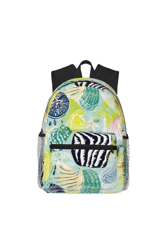 Shell Clam Large Capacity Backpack Classic Style Backpack Casual Backpack Water-Resistant School Work Travel Outdoor Backpack