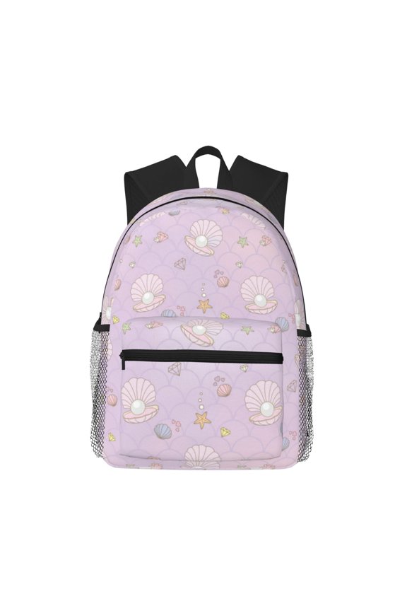 Shells Pearl Large Capacity Backpack Classic Style Backpack Casual Backpack Water-Resistant School Work Travel Outdoor Backpack
