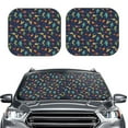 thumbnail image 1 of Picia Shells and Seaweed 2 Piece Car Windshield Sun Shade Foldable | Foldable Sun Shield for Front Window Blocks UV Rays and Keeps Your Vehicle Cool-, 1 of 7
