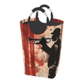thumbnail image 1 of Picia Silhouette Trumpet Red Art Laundry Basket With Handles Laundry Hamper Toys Storage Organizer Foldable Bucket Washing Bin Dirty Clothes Bag For Home Bathroom Bedroom Dorm, 1 of 6