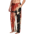thumbnail image 1 of Picia Silhouette Trumpet Red Art Mens Soft Woven Cotton Elastic Waistband Sleep Pajama Pant Lounge Sleep Pant With Pockets And Drawstring-Large, 1 of 9