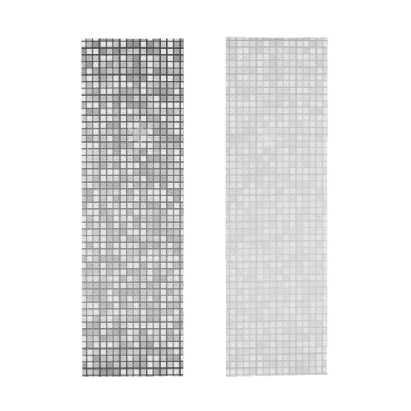 Picia Silver Mosaic Pattern Cooling Towels (40"x12") Cool Towel, Cold Towel, Microfiber Soft Breathable Chilly Ice Towel