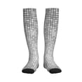 thumbnail image 1 of Picia Silver Mosaic Printed Sports Compression Socks - 15-20mmHg Graduated Compression, High-Performance Soft and Breathable Socks for Men and Women, 1 of 5