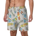 thumbnail image 1 of Picia Skateboard pattern Mens Swim Trunks with Compression Liner Stretch Beach Shorts Quick Dry with Zipper Pockets No-Chafing Board Shorts-Medium, 1 of 9