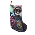 thumbnail image 1 of Picia Skeleton Cool Street Fashion for 18in Christmas Stockings, Xmas Stocking for Kids, Holiday and Family Stocking for Fireplace or Party Decoration, 1 of 7