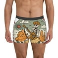 thumbnail image 1 of Picia Skeleton Cowboy And Guitar Pattern Men’s Boxer Briefs – Soft & Breathable Underwear, Stretchy & Comfortable Fit, Supportive Pouch Design, Moisture-Wicking-Large, 1 of 5