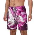 thumbnail image 1 of Picia Skull White Horse pattern Mens Swim Trunks with Compression Liner Stretch Beach Shorts Quick Dry with Zipper Pockets No-Chafing Board Shorts-Large, 1 of 9