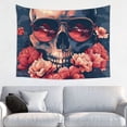 thumbnail image 1 of Picia Skull With Roses And Sunglasses Pattern Tapestry-Tapestries for Bedroom Living Room Dorm(29x37"), 1 of 8