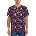 thumbnail image 1 of Picia Skull mushroom Pattern Mens Polo Shirts Quick Dry Short Sleeve Golf T Shirt Performance Moisture Wicking Casual Workout Baseball T-shirt-3X-Large, 1 of 7