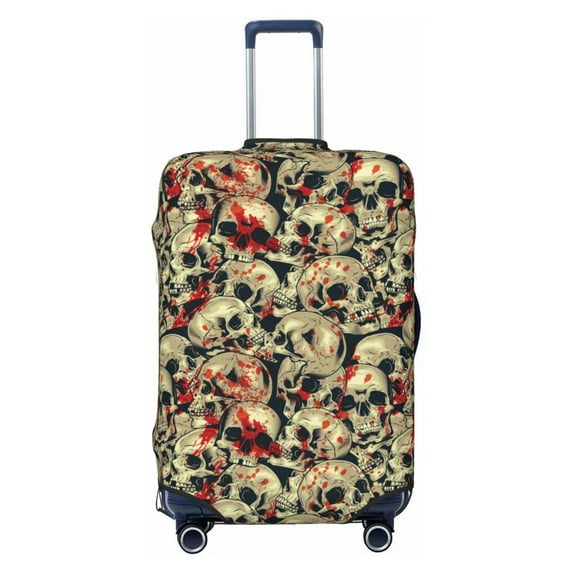 Picia Skulls1 Luggage Protector Cover Thicken Suitcase Protector Cover Fit 18-32 Inch Luggage-X-Large