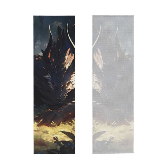Picia Sleeping Dragon In Forest Pattern Cooling Towels (40"x12") Cool Towel, Cold Towel, Microfiber Soft Breathable Chilly Ice Towel