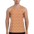 thumbnail image 1 of Picia Sleepy Foxes Printed Men’s Performance Tank, Men's Workout Tank Top Moisture-Wicking Tank Top Muscle tee, Breathable Workout Shirt-Large, 1 of 7