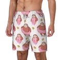 thumbnail image 1 of Picia Sloth with Donuts1 pattern Mens Swim Trunks with Compression Liner Stretch Beach Shorts Quick Dry with Zipper Pockets No-Chafing Board Shorts-Medium, 1 of 9