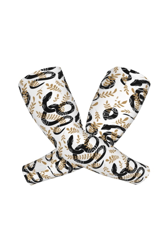 Snake Arm Sleeves for Men and Women - Tattoo Cover Up UPF 50+ Cooling Sports Sleeve for Basketball Golf Football-One Size