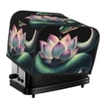 thumbnail image 1 of Picia Snake Holding A Lotus Print 4 Slice Toaster Cover , Toaster Protector Dustproof Kitchen Appliance Cover, Kitchen Appliance Dustproof Protector, 1 of 7