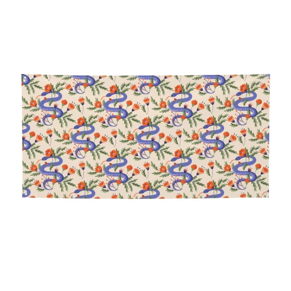 Picia Snake Pattern Party Banner, Festive Decoration, Holiday Banner, Celebration Decor, Event Banner, Reusable Party Banner-Small