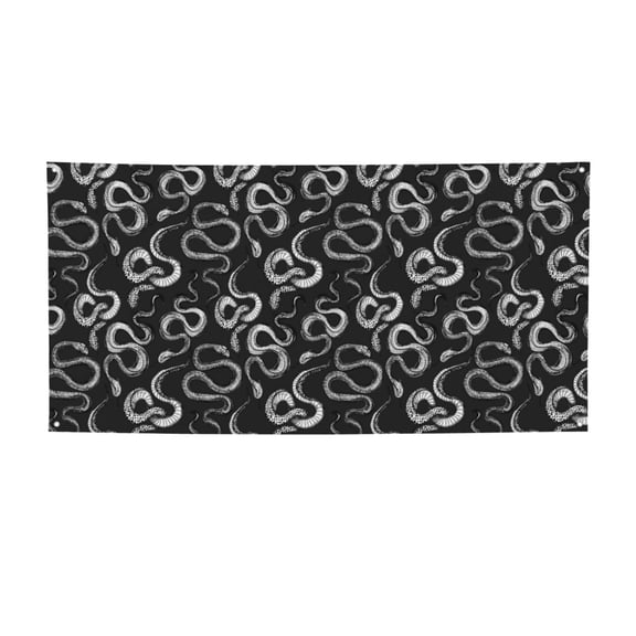 Picia Snake Pattern Party Banner, Festive Decoration, Holiday Banner, Celebration Decor, Event Banner, Reusable Party Banner-Small