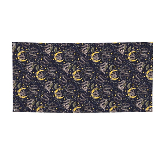 Picia Snake Sleep Pattern Party Banner, Festive Decoration, Holiday Banner, Celebration Decor, Event Banner, Reusable Party Banner-Small