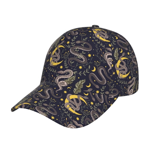 Picia Snake Sleep pattern Trucker Low Profile Hat Men Women Baseball Cap Dad Hat Adjustable Unconstructed Plain Cap