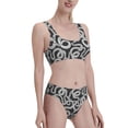 thumbnail image 1 of Picia Snake Women's High Waisted Bikini Scoop Neck Swimsuit Two Pieces Bathing Suit-Medium, 1 of 8