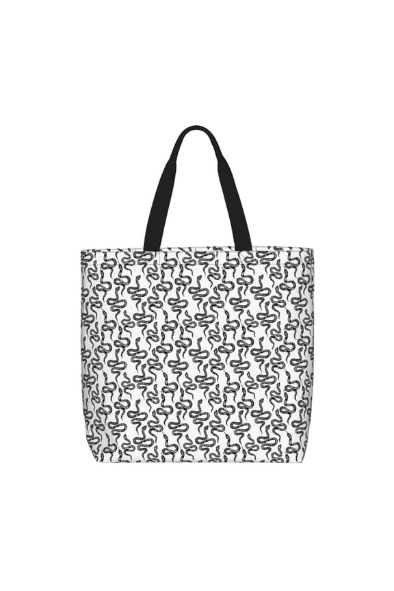 Snake for Tote Bag for Women with Zipper, Gym Tote with Compartments, Laptop Work Tote Nurse Dance Yoga Bag for Sport, Travel