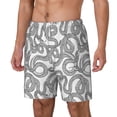 thumbnail image 1 of Picia Snake pattern Mens Swim Trunks with Compression Liner Stretch Beach Shorts Quick Dry with Zipper Pockets No-Chafing Board Shorts-Medium, 1 of 9