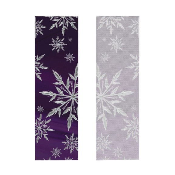 Picia Snowflake Gradient Purple Pattern Cooling Towels (40"x12") Cool Towel, Cold Towel, Microfiber Soft Breathable Chilly Ice Towel