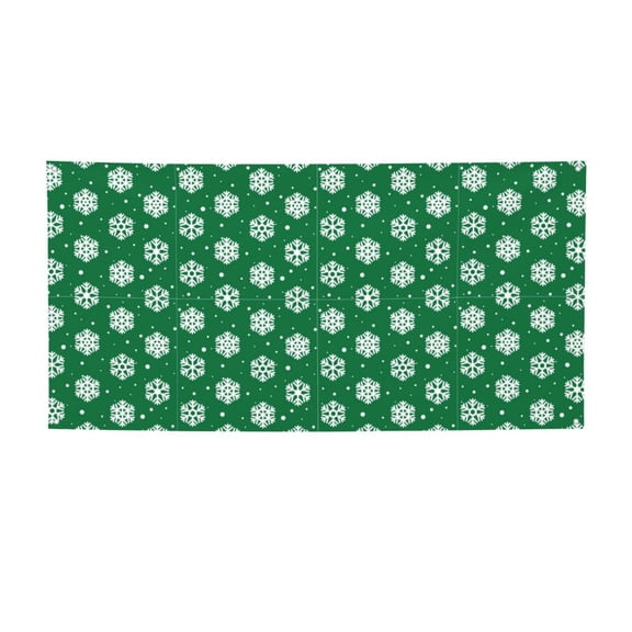 Picia Snowflake Pattern Party Banner, Festive Decoration, Holiday Banner, Celebration Decor, Event Banner, Reusable Party Banner-Medium