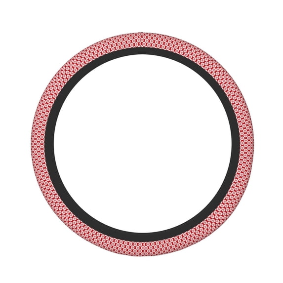Picia Snowflakes Car Steering Wheel Cover, Non-Slip, Breathable, Universal 15 inch