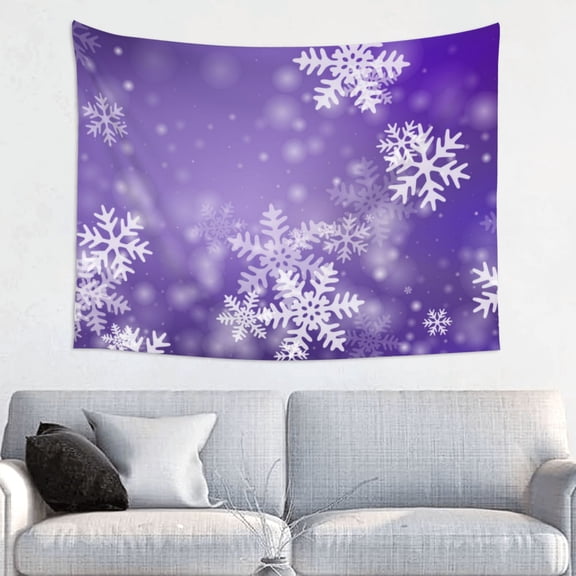 Picia Snowflakes Pattern Tapestry-Tapestries for Bedroom Living Room Dorm(29x37")