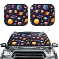 Picia Space 2 Piece Car Windshield Sun Shade Foldable Foldable