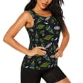 thumbnail image 1 of Picia Space Rockets Pattern Women's Workout Tank Top,Breathable Activewear,Slim Fit Athletic Top,Versatile Workout Moisture-wicking top-Medium, 1 of 9