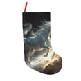 thumbnail image 1 of Picia Space White Horse Pattern Christmas Stockings, 18 Inches Knit Christmas Stockings, Stockings Christmas Cable Knitted Xmas Hanging Stockings, 1 of 8