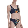 thumbnail image 1 of Picia Space Women's High Waisted Bikini Scoop Neck Swimsuit Two Pieces Bathing Suit-Small, 1 of 8